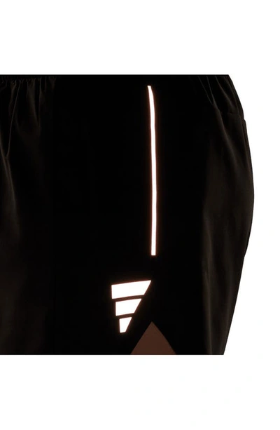 Shop Adidas Originals Own The Run Aeroready Split Running Shorts In Black