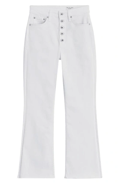 Rag & Bone Casey High Rise Ankle Flare Jeans In Opticwht