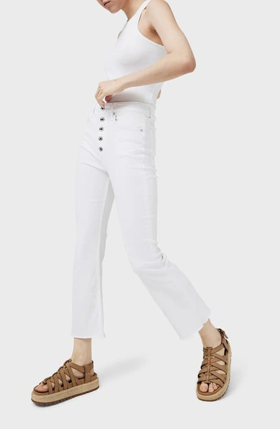 Rag & Bone Casey High Rise Ankle Flare Jeans In Opticwht
