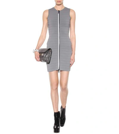 Shop Christopher Kane Bandage Dress In Grey
