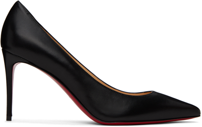 Shop Christian Louboutin Black Kate 85 Heels In Bk01 Black
