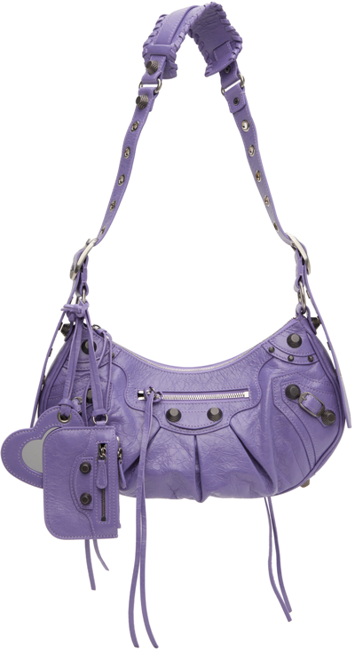 Shop Balenciaga Purple Small 'le Cagole' Bag In 5407 Mauve