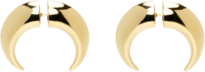 Shop Marine Serre Gold Moon Earrings In Mt51