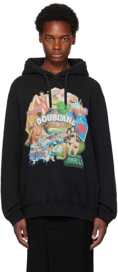 Shop Doublet Black Pz Today Edition Hoodie In Thailand
