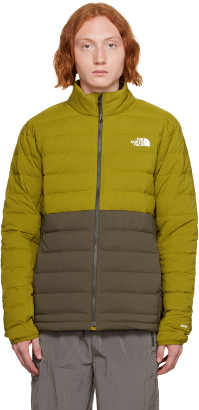 Shop The North Face Green & Gray Belleview Down Jacket In Kso Sulphur Moss/new