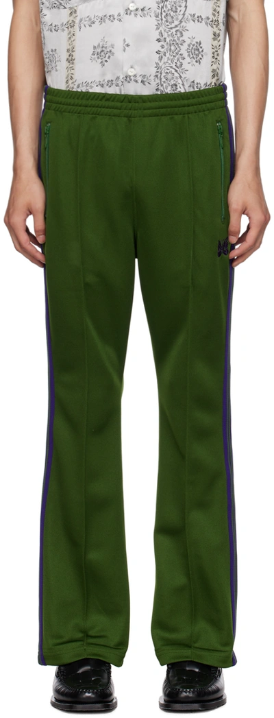 Shop Needles Green Drawstring Track Pants In A-ivy Green