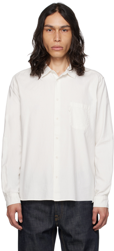 Shop Ymc You Must Create White Curtis Shirt In 10-white