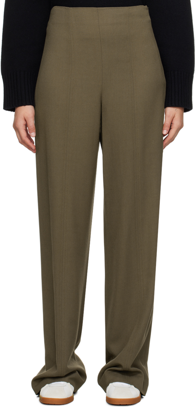 Shop Loulou Studio Brown Hamill Trousers