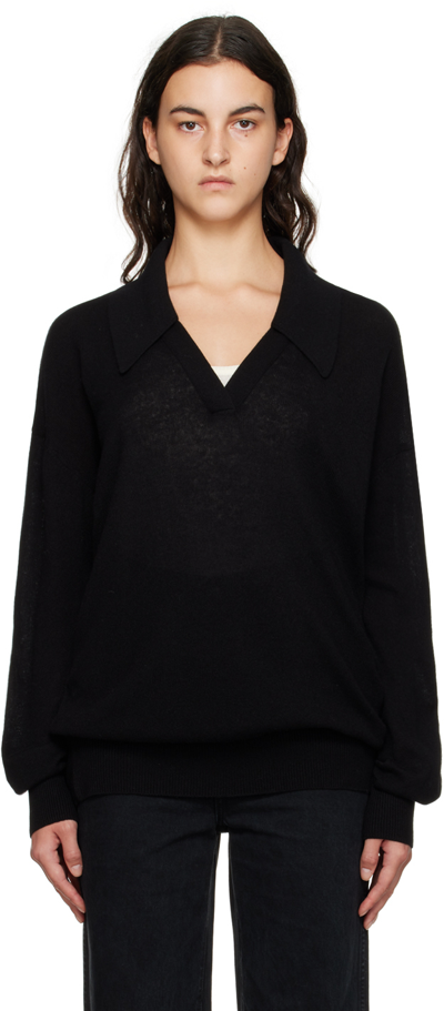 Shop Khaite Black 'the Elsia' Sweater In 200 Black