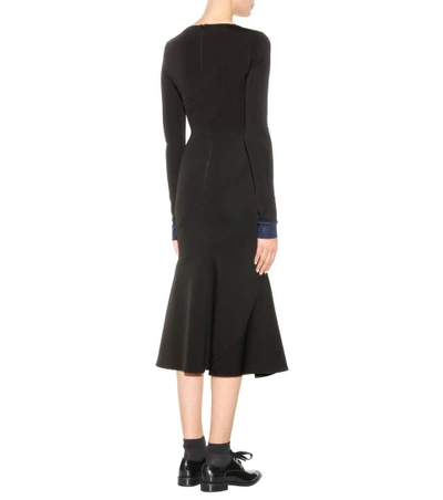 Shop Victoria Beckham Stretch Dress In Black