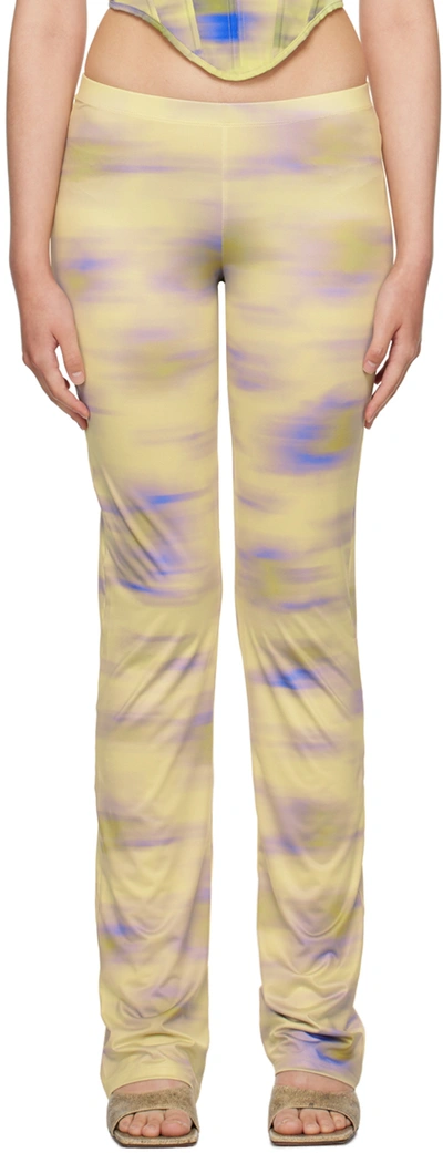 Shop Binya Yellow Mito Trousers In Cayena