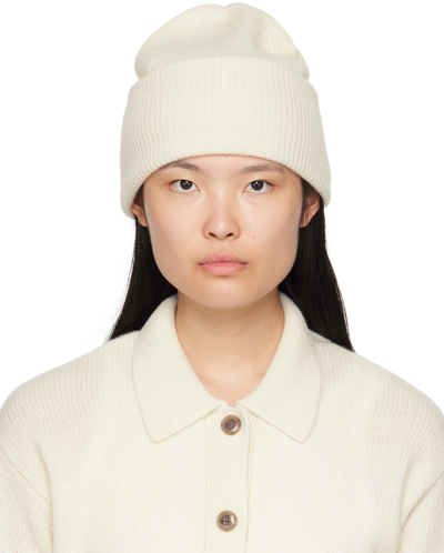 Shop Lisa Yang Off-white 'the Stockholm' Beanie In Cr Cream