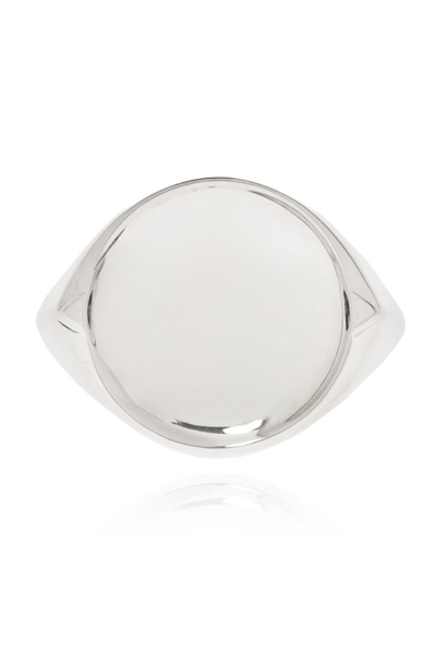 Shop Bottega Veneta Signet Ring In Silver
