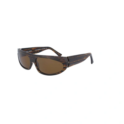 Shop Alain Mikli Men's Brown Acetate Sunglasses
