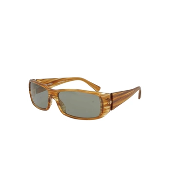 Shop Alain Mikli Men's Brown Acetate Sunglasses