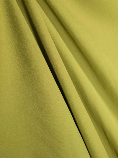 Shop Alberta Ferretti Women's Green Silk Scarf