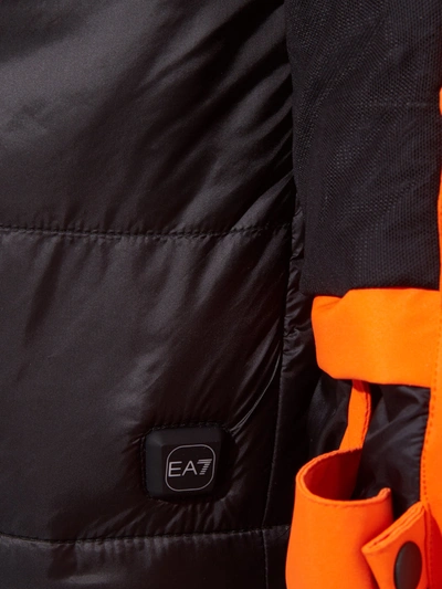 Shop Ea7 Emporio Armani Orange Winter Jacket With Removable Sleeveless Men's Vest
