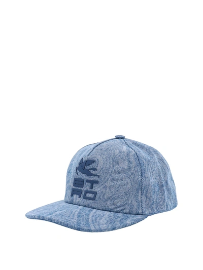 Shop Etro Men's Blue Cotton Hat