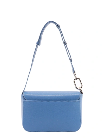 Shop Furla Women's Blue Leather Shoulder Bag