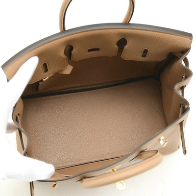 Birkin 25 leather bag Hermès Gold in Leather - 35956424