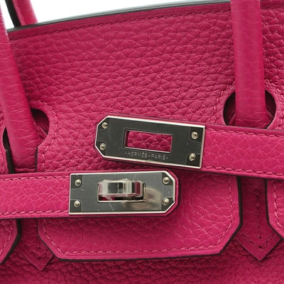 Birkin 25 leather handbag Hermès Pink in Leather - 29361620