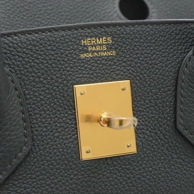 Hermes Hermès Birkin 30 Grey Leather Handbag () In Gray