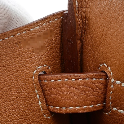 Shop Hermes Hermès Birkin 40 Brown Leather Handbag ()