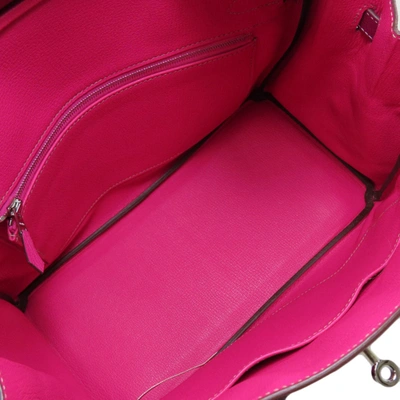 Shop Hermes Hermès Birkin Pink Leather Handbag ()