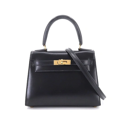 Hermès - Authenticated Kelly dépêches Handbag - Leather Black Plain for Women, Never Worn, with Tag
