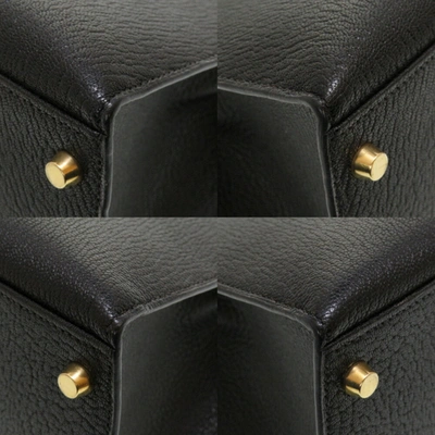 Kelly dépêches leather handbag Hermès Black in Leather - 34731193