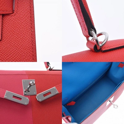 Kelly mini leather handbag Hermès Pink in Leather - 37177994