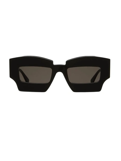 Shop Kuboraum Women's Black Acetate Sunglasses