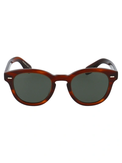 Shop Oliver Peoples Men's Brown Metal Sunglasses
