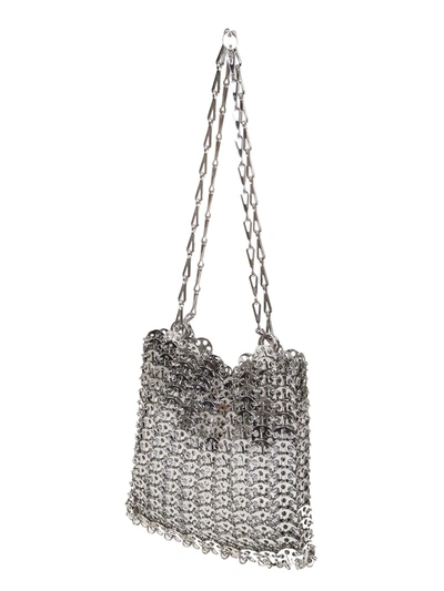Shop Rabanne Paco  Women's Silver Other Materials Shoulder Bag