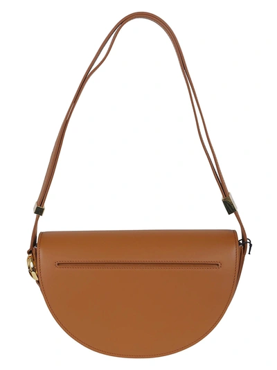 Shop Patou Women's Brown Leather Shoulder Bag