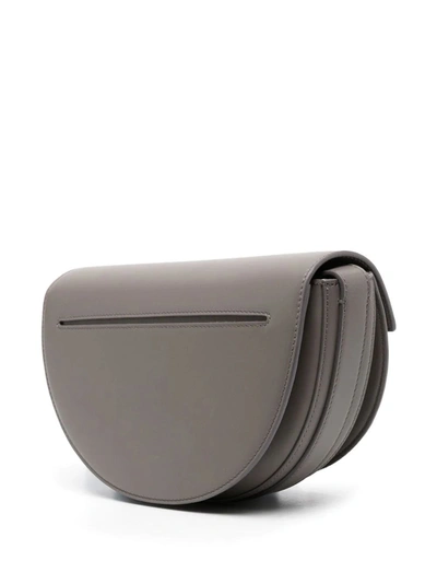 Shop Patou Women's Grey Leather Handbag