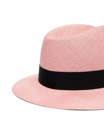 Shop Saint Laurent Men's Pink Canvas Hat