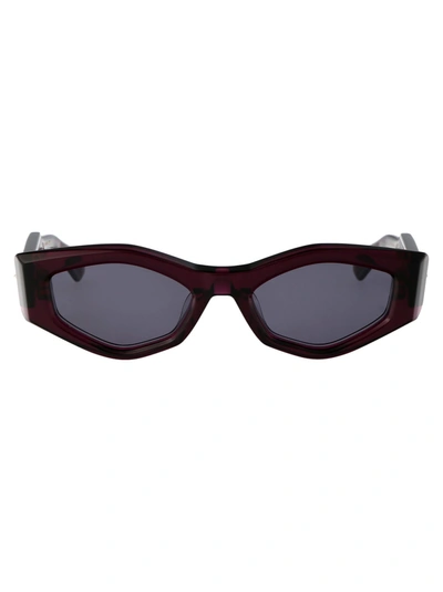 Shop Valentino Garavani Women's Purple Acetate Sunglasses
