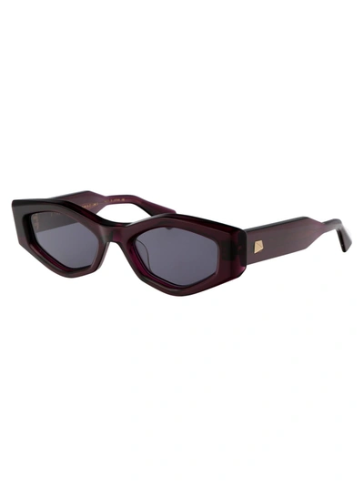 Shop Valentino Garavani Women's Purple Acetate Sunglasses