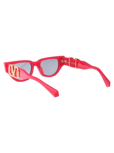 Shop Valentino Garavani Women's Pink Acetate Sunglasses