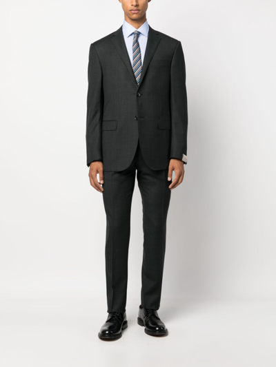 Shop Corneliani Single-breasted Wool Suit In Grey