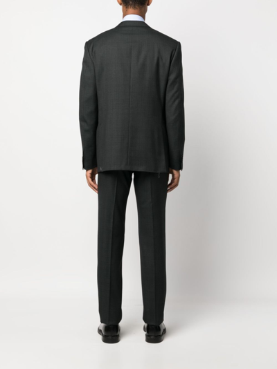Shop Corneliani Single-breasted Wool Suit In Grey