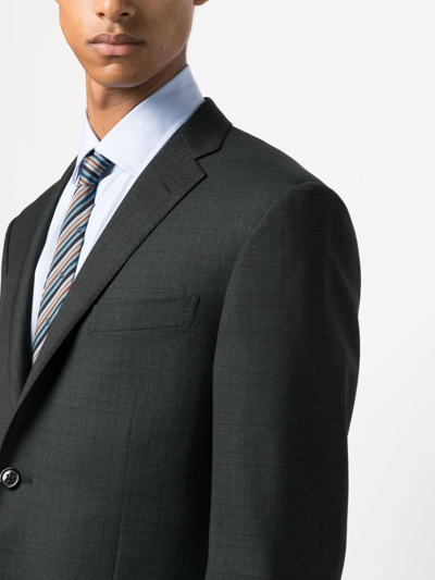 Shop Corneliani Single-breasted Wool Suit In Grey