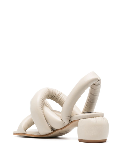 Shop Henrik Vibskov Sausage 60mm Crossover-strap Sandals In Neutrals