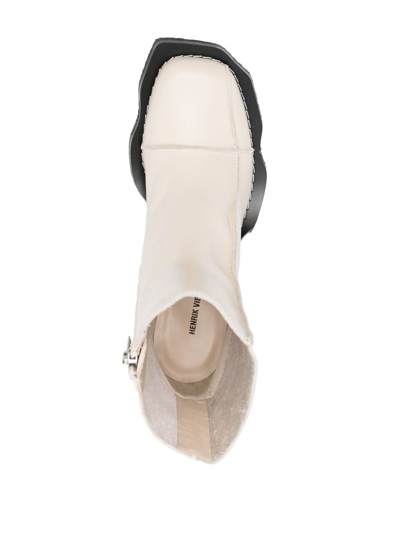 Henrik Vibskov Elle Driver 90mm Leather Boots In Neutrals