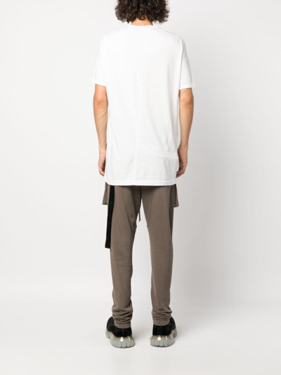 Shop Rick Owens Drkshdw Level T Seam-detail Cotton T-shirt In White