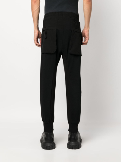 Shop Thom Krom Tapered Drawstring Trousers In Black