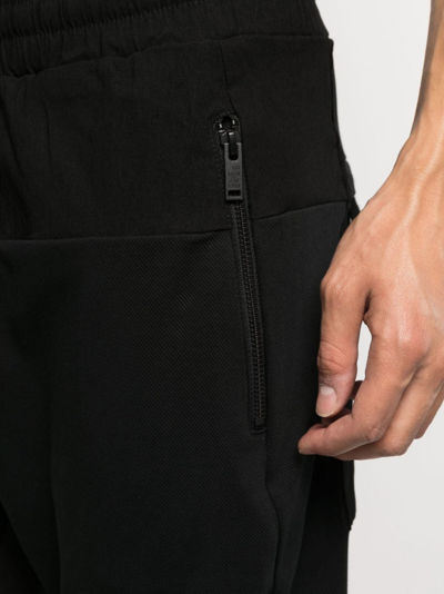 Shop Thom Krom Tapered Drawstring Trousers In Black