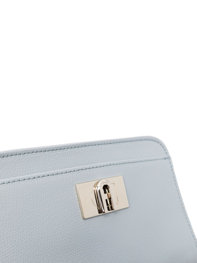 Shop Furla 1927 Leather Crossbody Bag In Blue