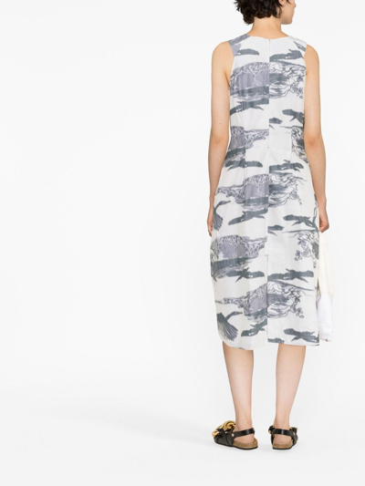 Henrik Vibskov New Free Midi Dress In White